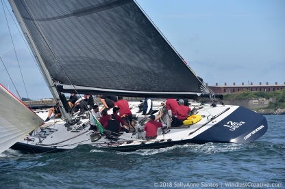 Defender (US-33) racing at 2018 New York Yacht Club Race Week, Newport, RI ~ photo by: SallyAnne Santos